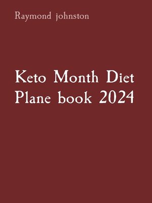 cover image of Keto Month Diet Plane book 2024